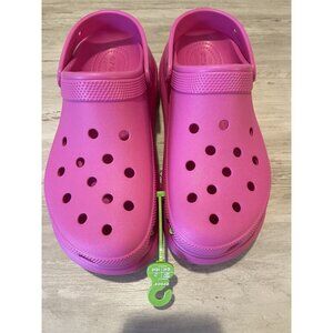 Crocs Classic Crush Clog Women's Size 11 Men’s 9 Pink Platform With Tags